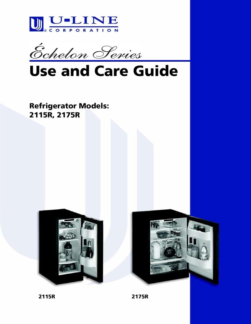 U-Line WINE CAPTAIN 2115R User manual