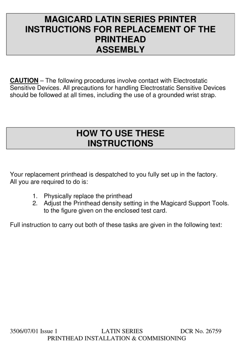 Ultra electronics Magicard Latin Series hardware replacement guide