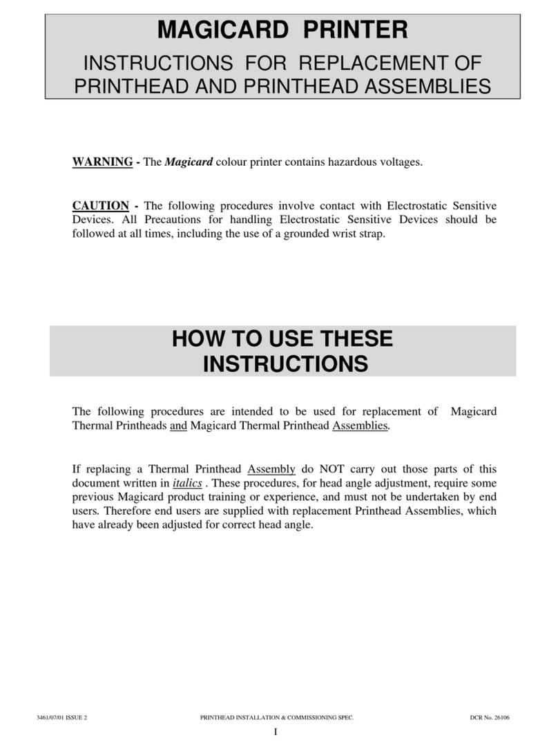 Ultra electronics MAGICARD Sprinter Parts list manual