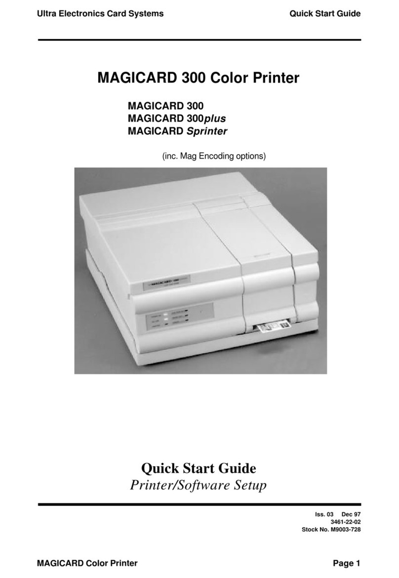 Ultra electronics MAGICARD 300plus User manual