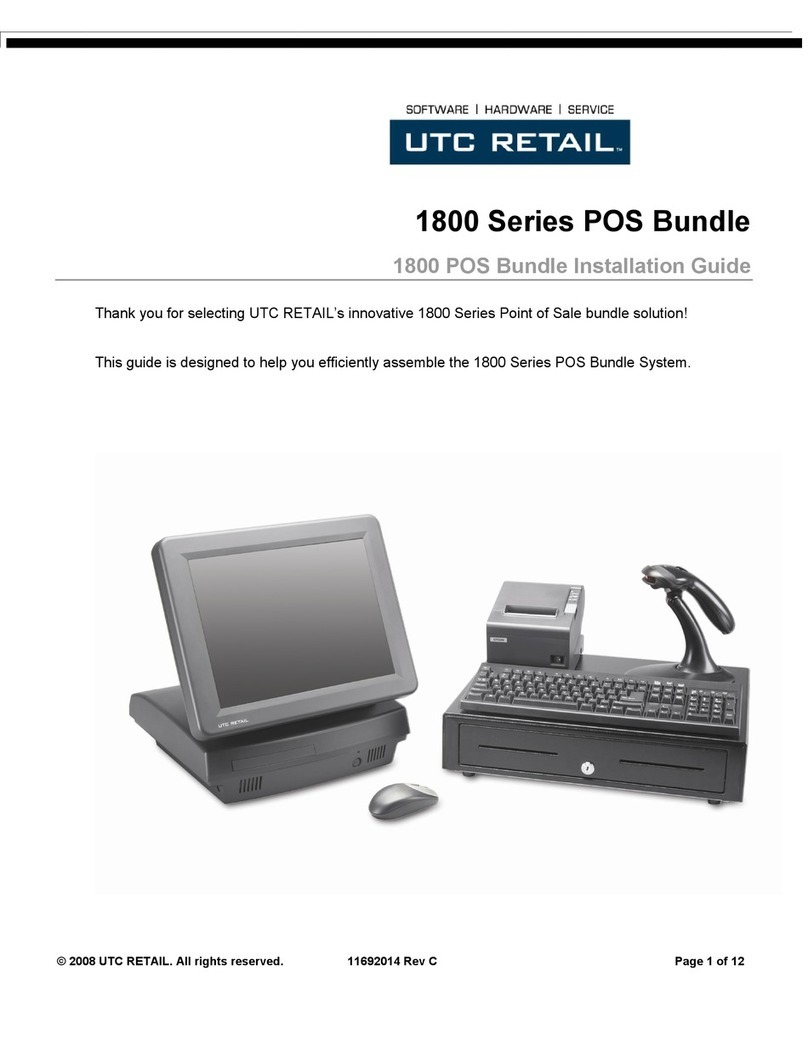 UTC RETAIL ultimatouch 1800 series installation guide