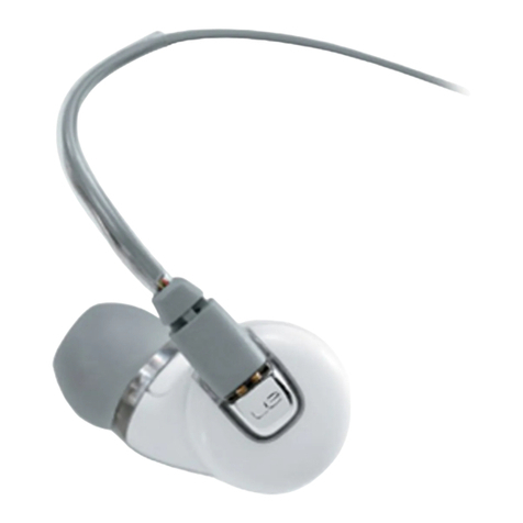 Ultimate Ears Earphone User manual