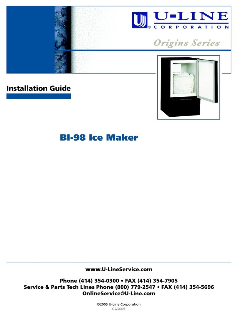 U-Line Origins BI-98 User manual