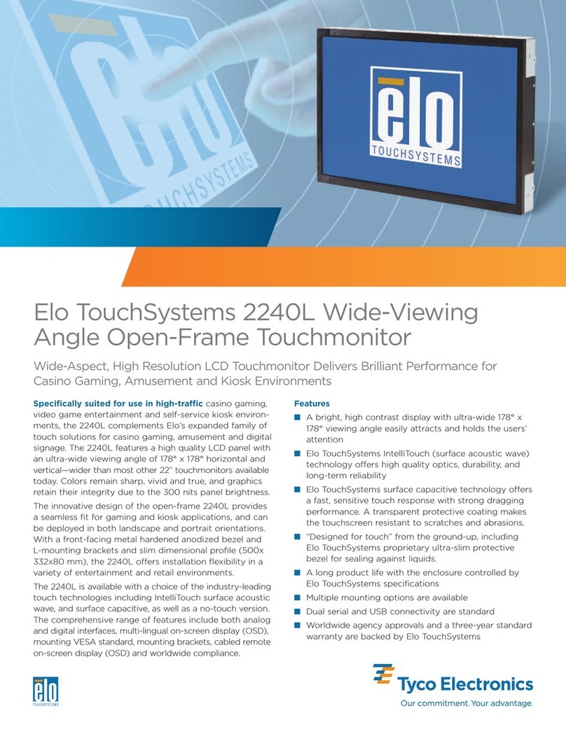 Elo TouchSystems 2240L User manual