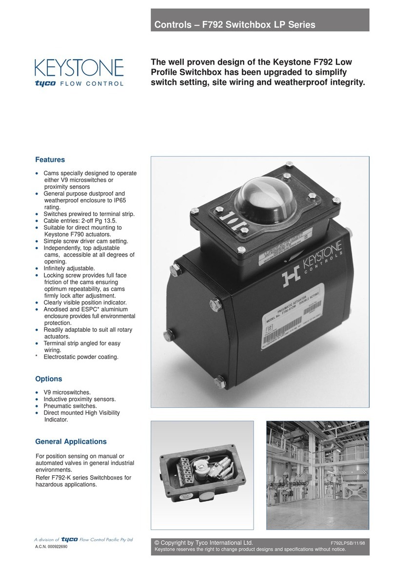 Keystone Keystone F792 Specification sheet