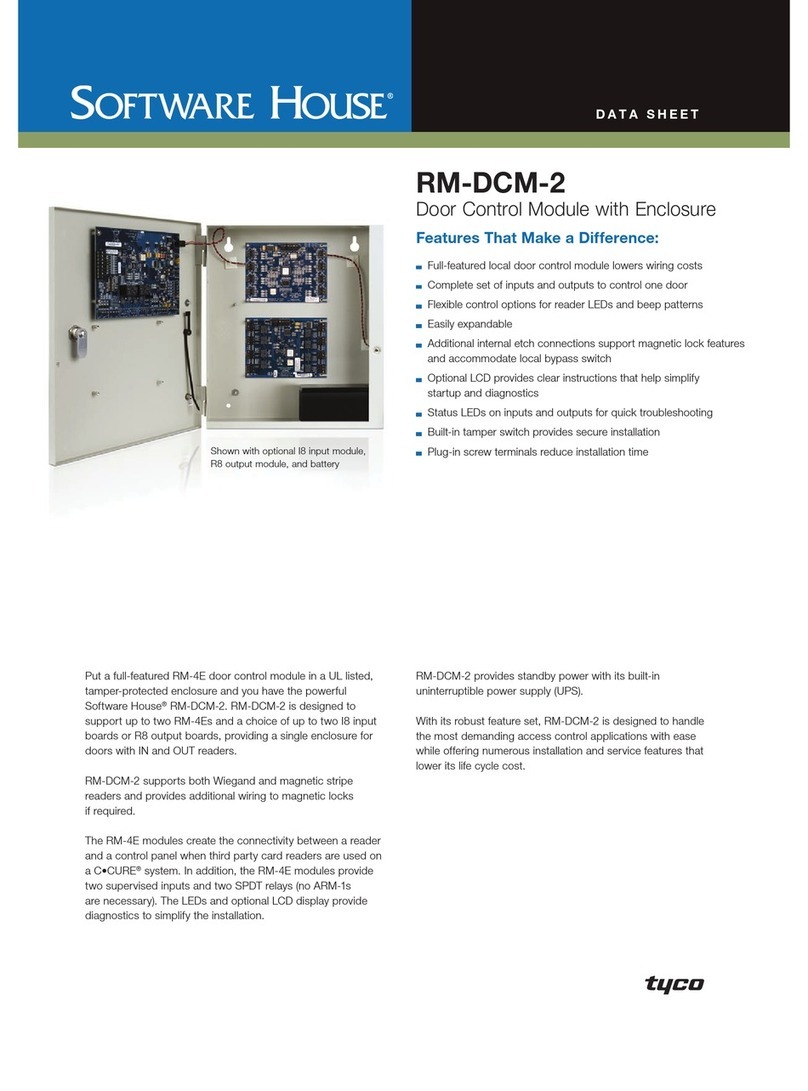 Tyco Software House RM-DCM-2 User manual