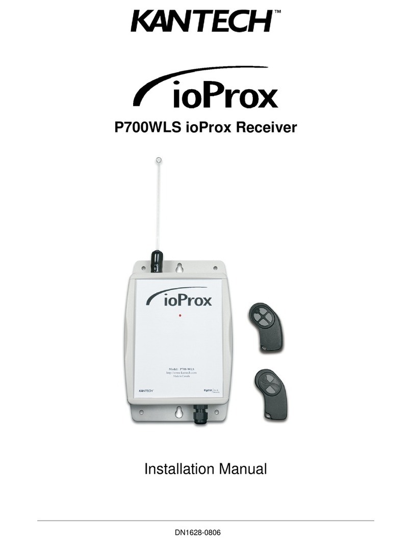Kantech ioProx P700WLS installation manual