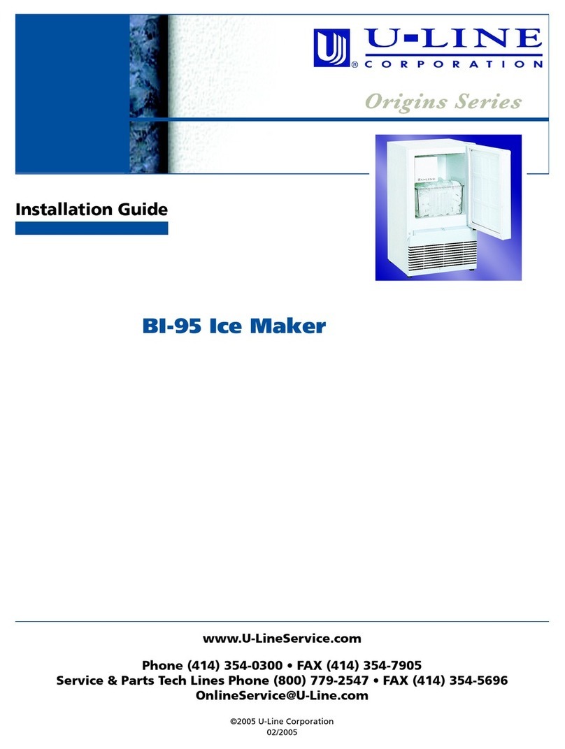 U-Line Origins BI-95 User manual