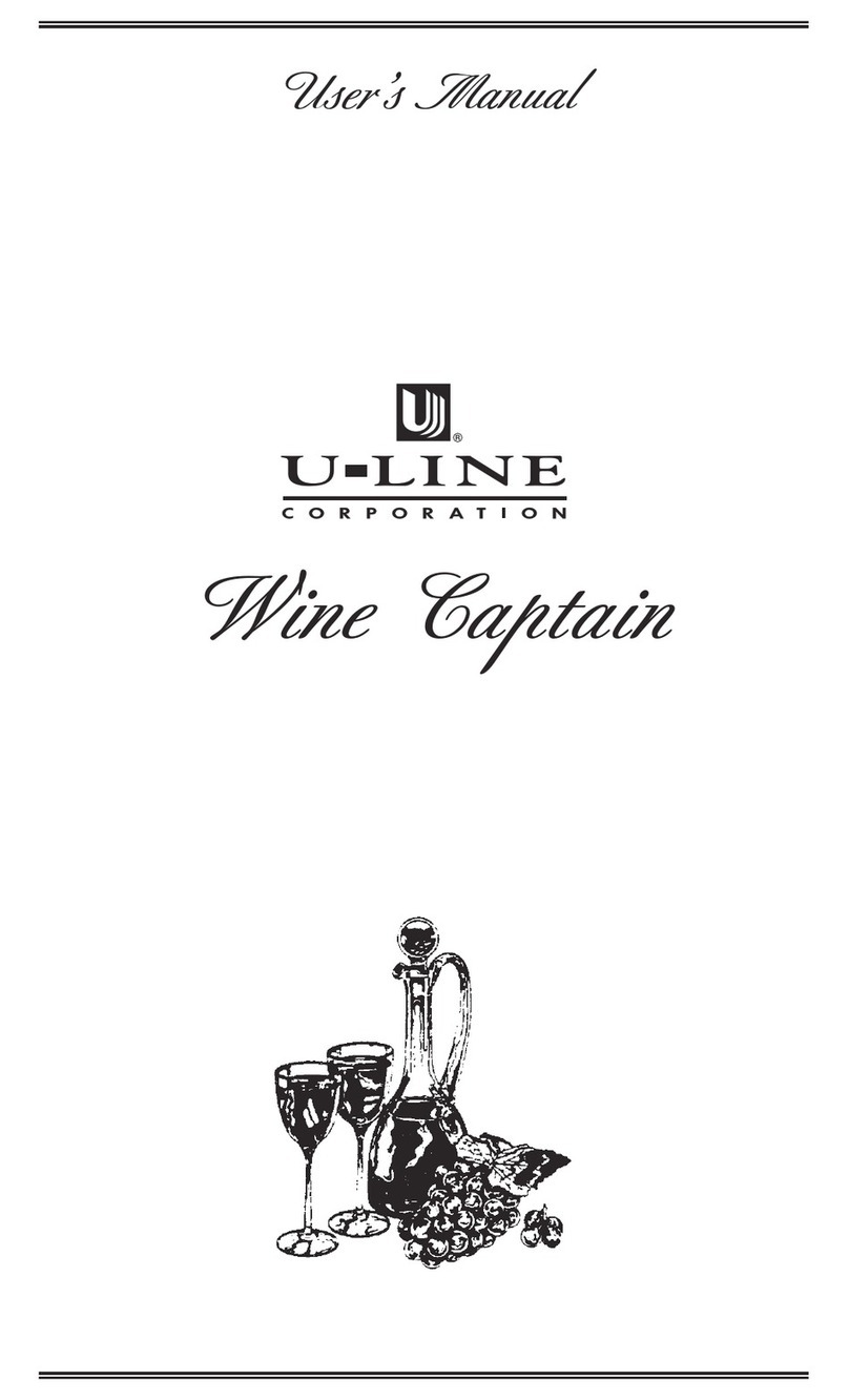 U-Line Wine Captain 15WC User manual U-Line Wine Captain 15WC User manual