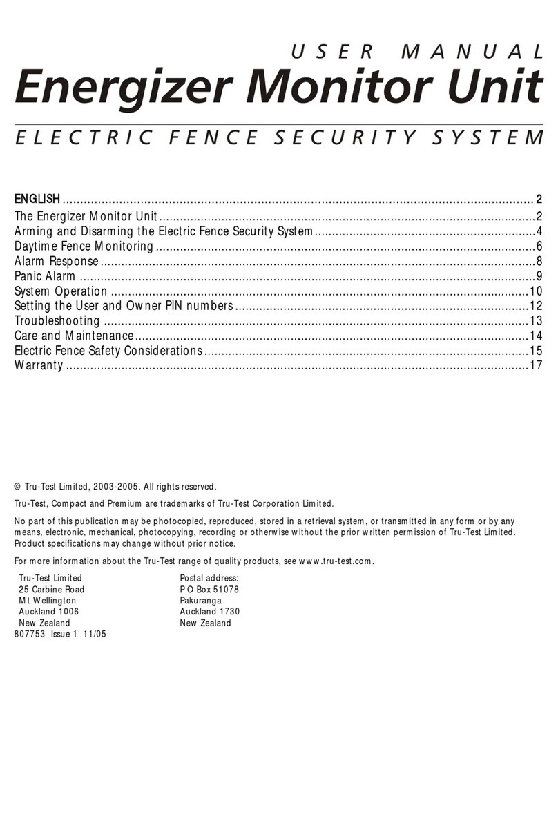 Tru-Test Electric Fence Security System user manual