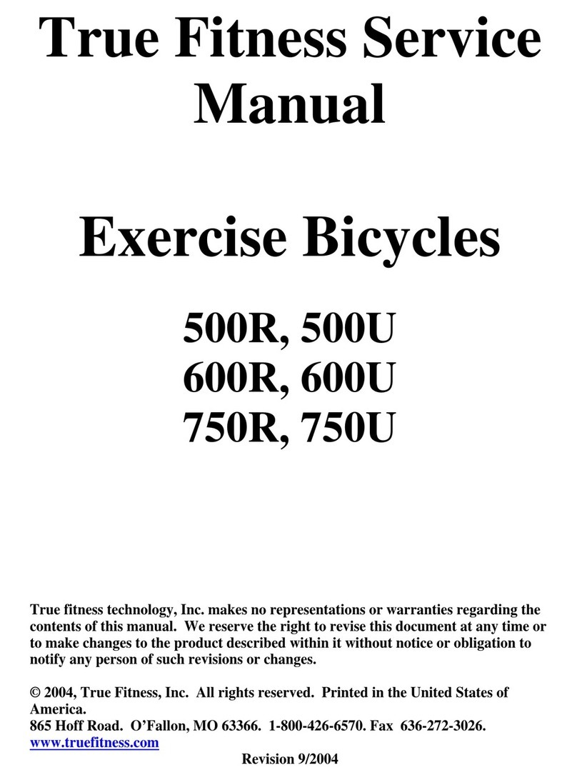 True Fitness 500U Service manual
