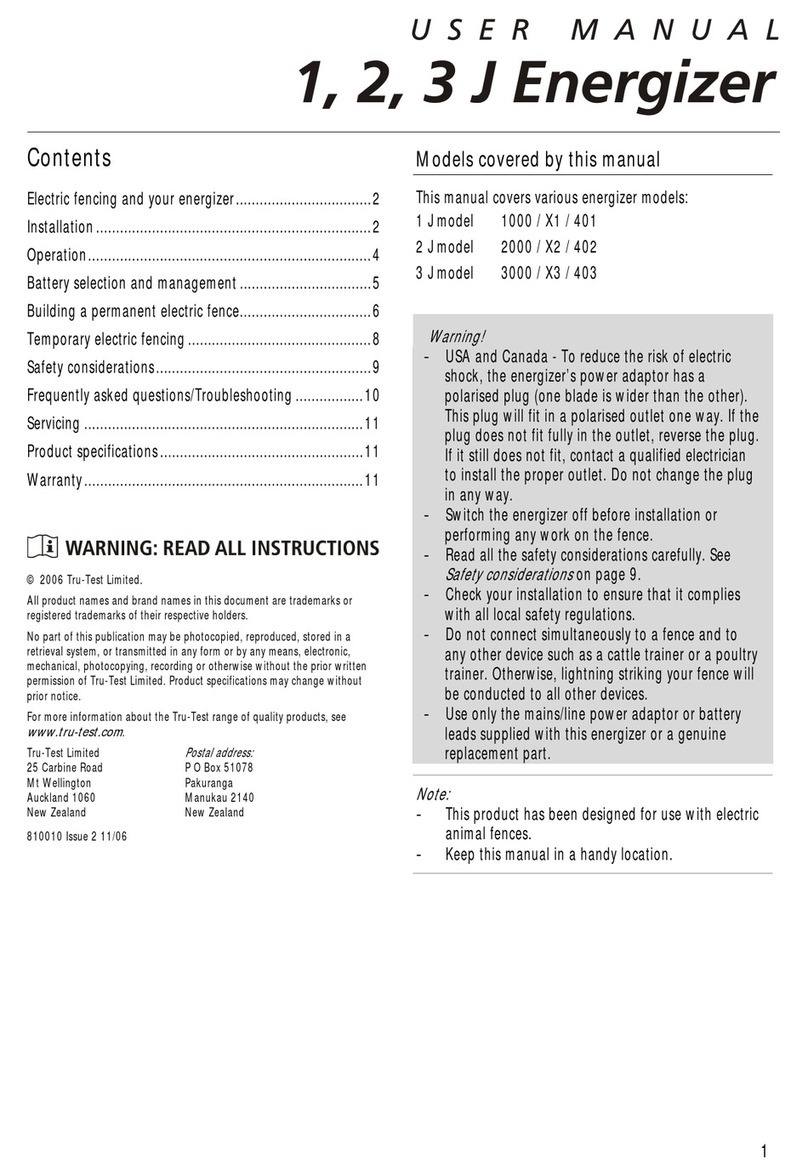 Tru-Test 1 J user manual