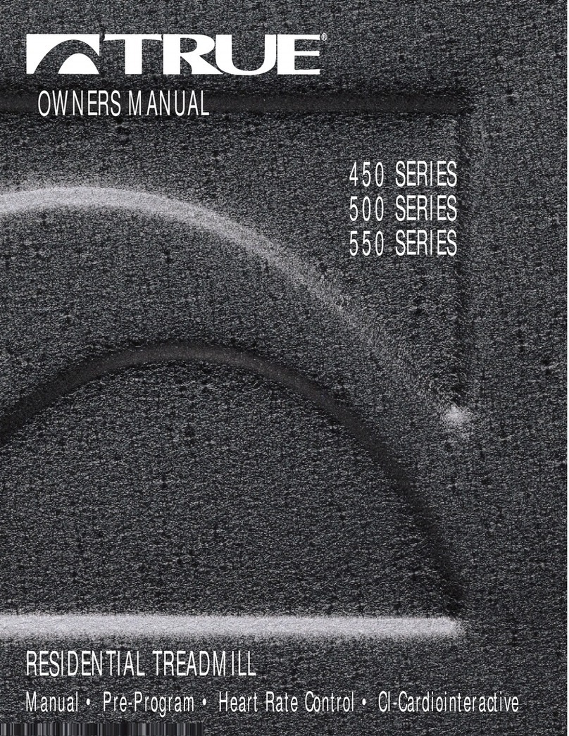 True Fitness 450 SERIES owner's manual