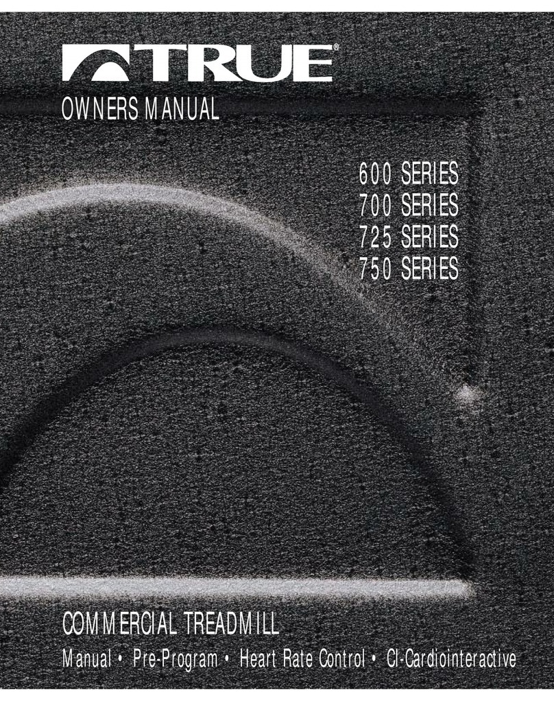 True Fitness 600 Series User manual True Fitness 600 Series User manual