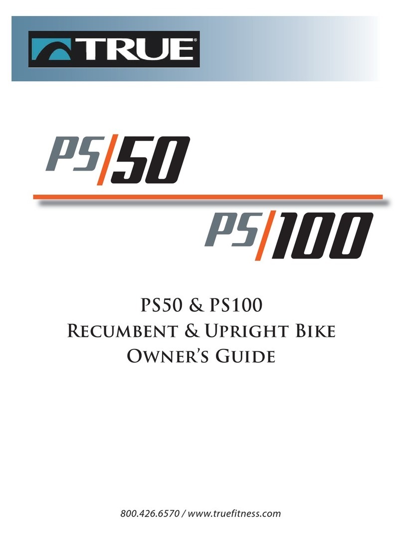 True Fitness P100 owner's guide