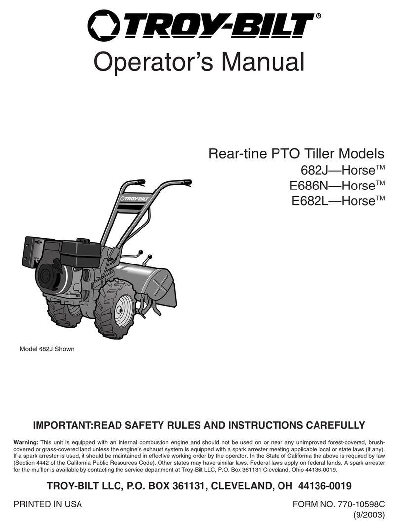 Troy-Bilt Horse 682J Operator's manual