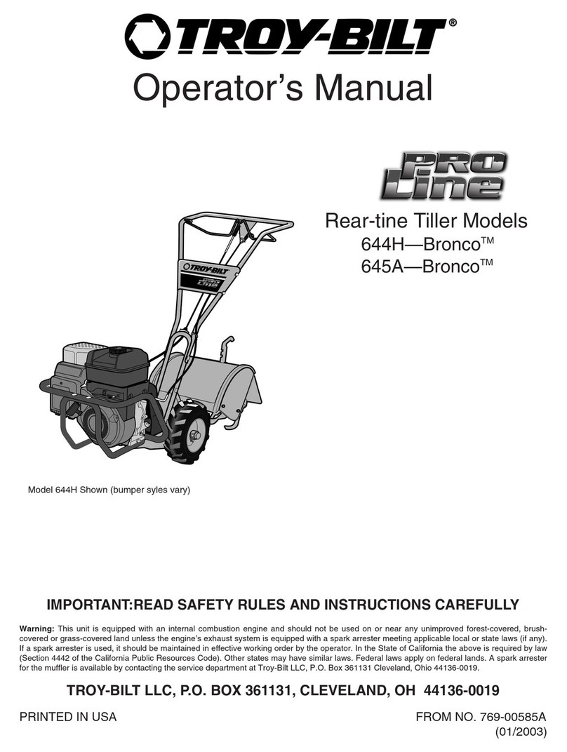 Troy-Bilt 645A Super Bronco Operator's manual Troy-Bilt 645A Super Bronco Operator's manual