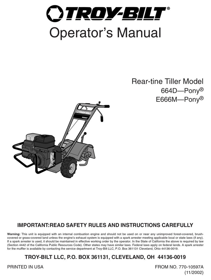 Troy-Bilt PONY 664D Operator's manual