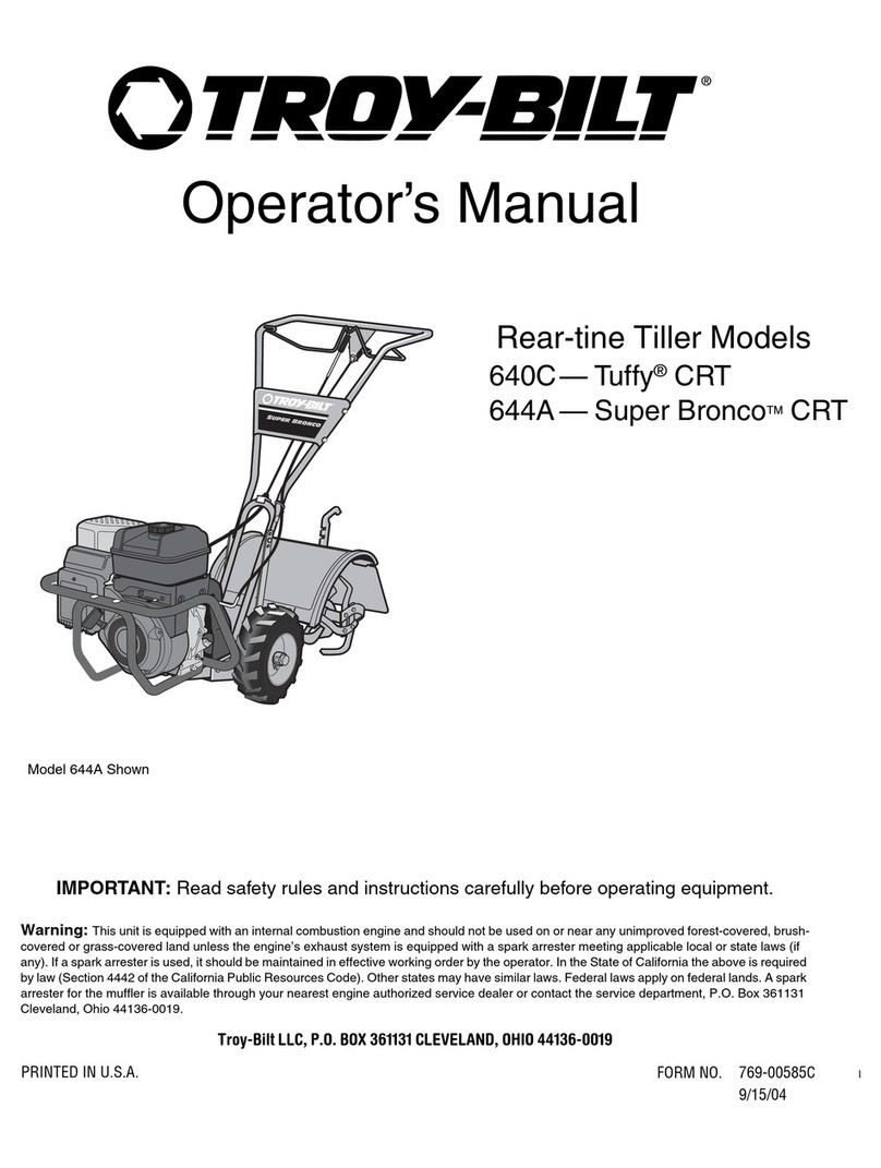 Troy-Bilt 640C - Tuffy CRT User manual