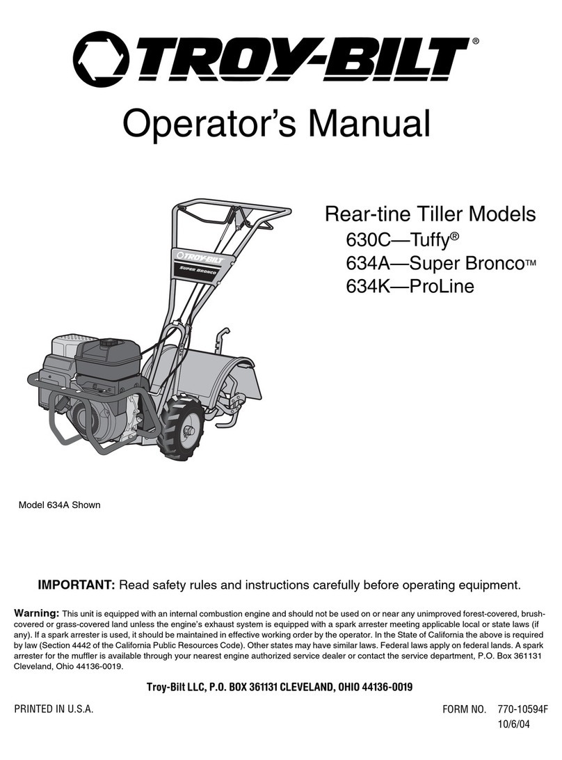 Troy-Bilt 634K--ProLine User manual