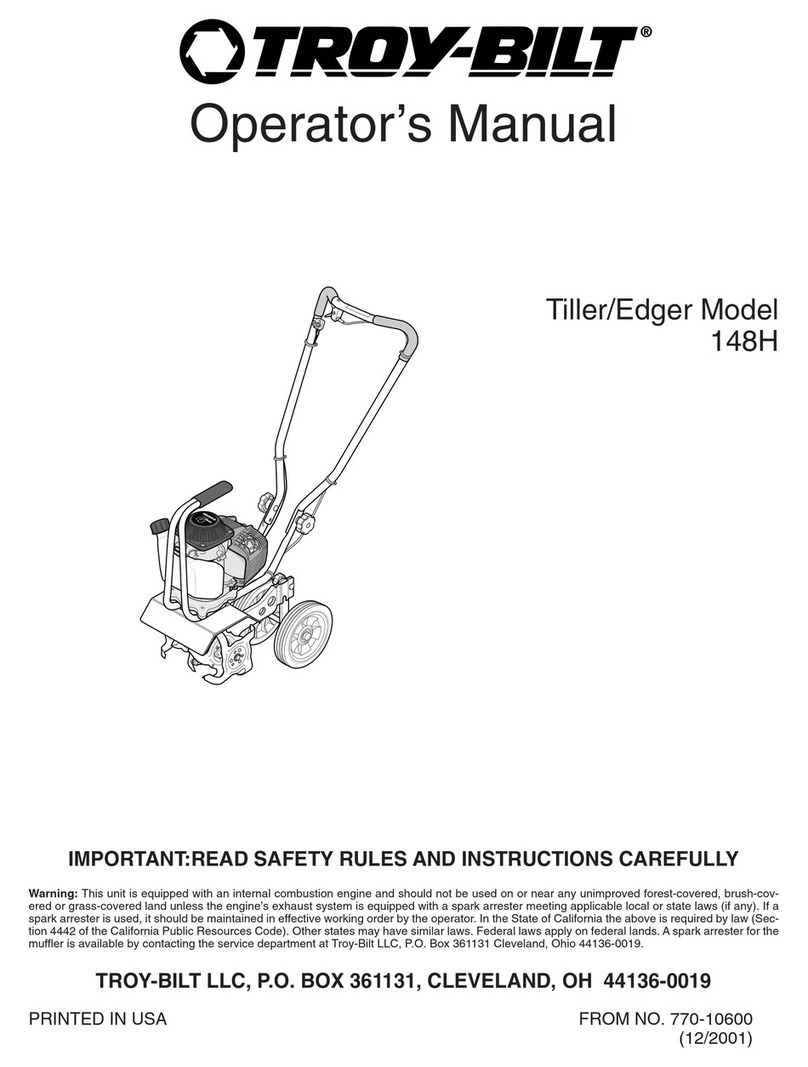 Troy-Bilt 148H User manual