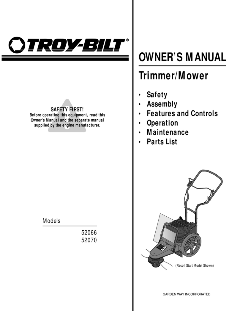 Troy-Bilt 52066 User manual