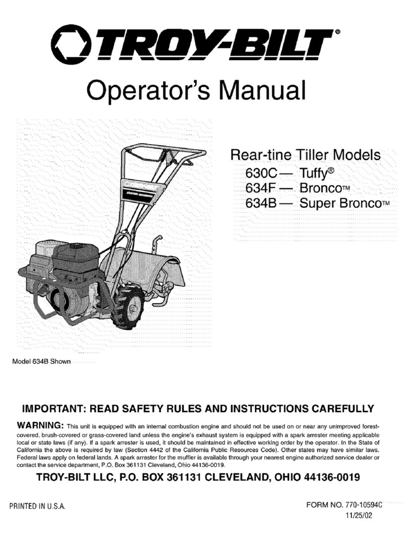 Troy-Bilt TUFFY 634BM Operator's manual