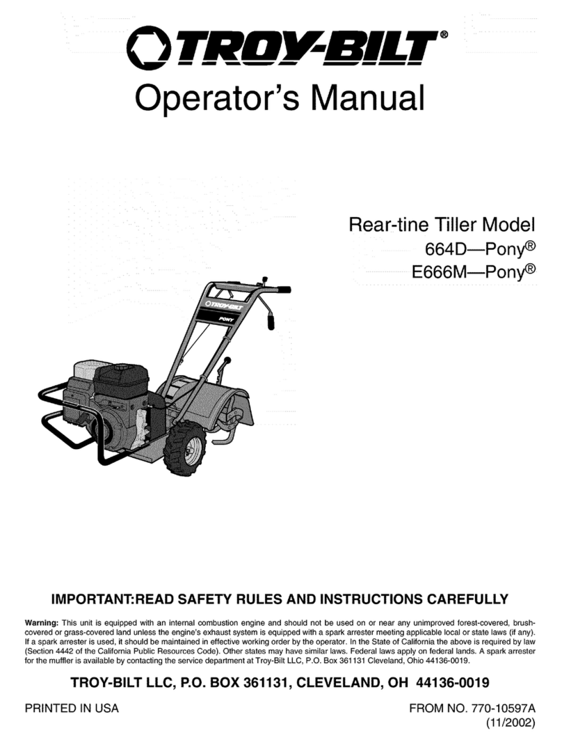 Troy-Bilt PONY 664DM Operator's manual