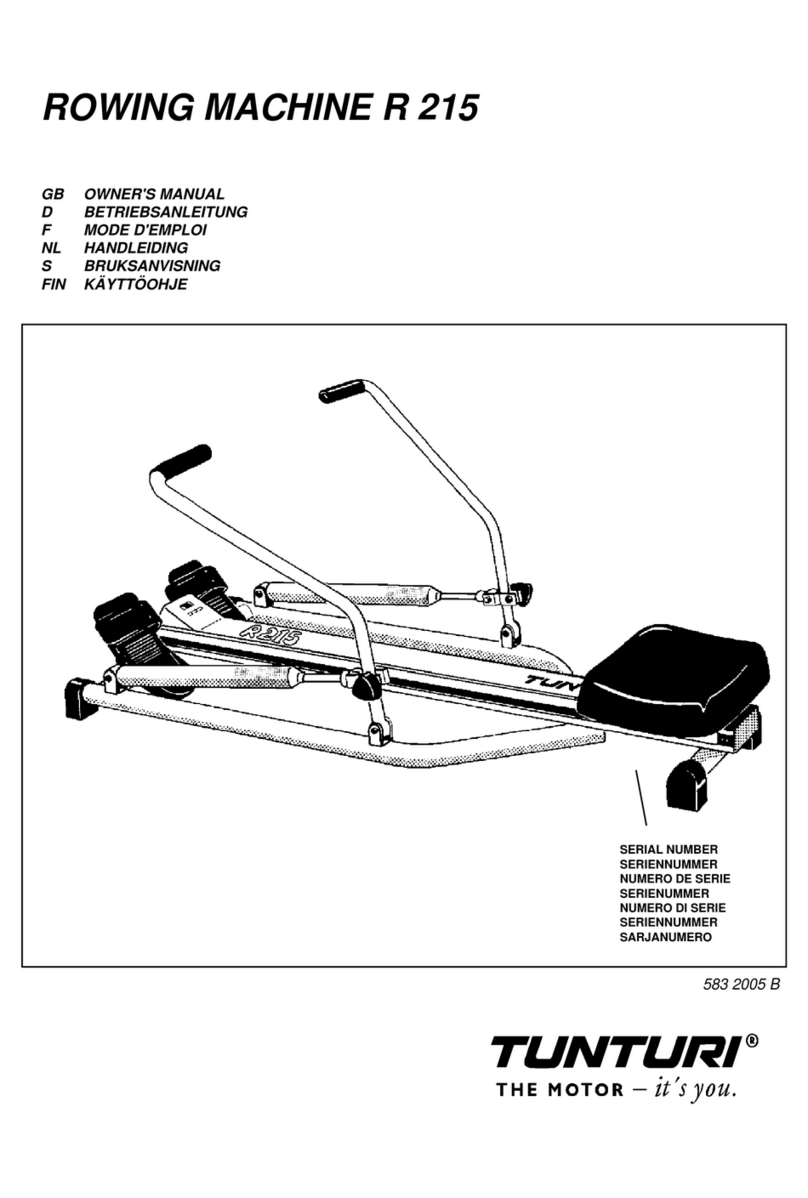 Tunturi R 215 owner's manual