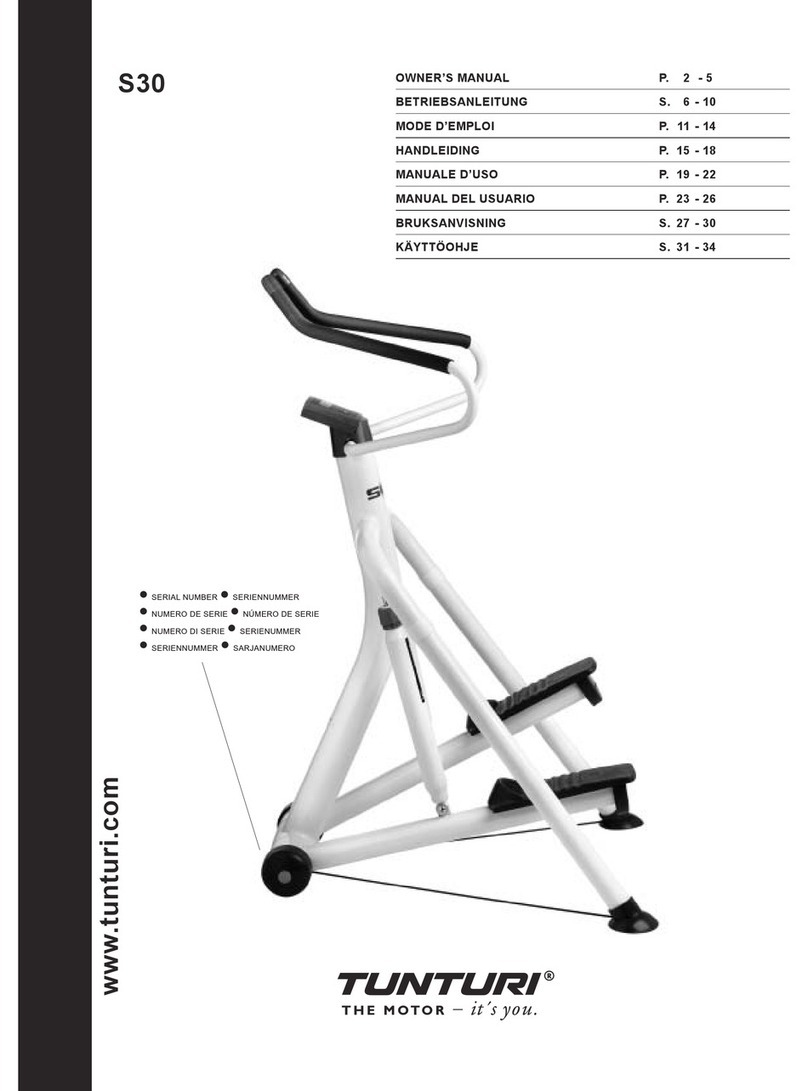 Tunturi S30 User manual