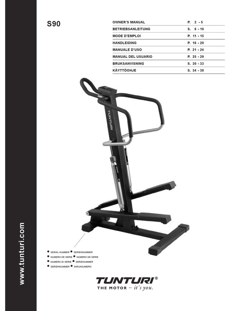 Tunturi S90 User manual