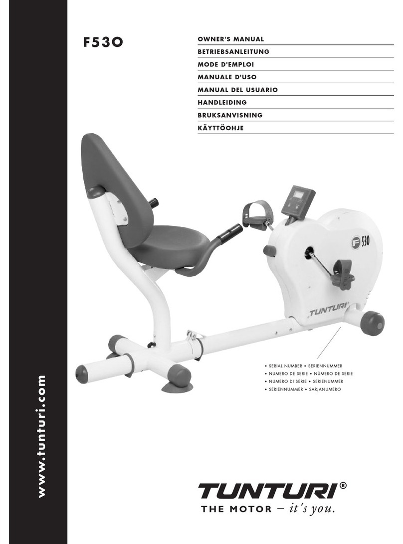 Tunturi F53O owner's manual