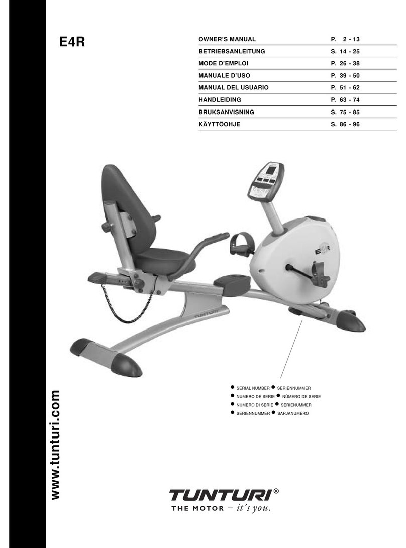Tunturi E4R User manual