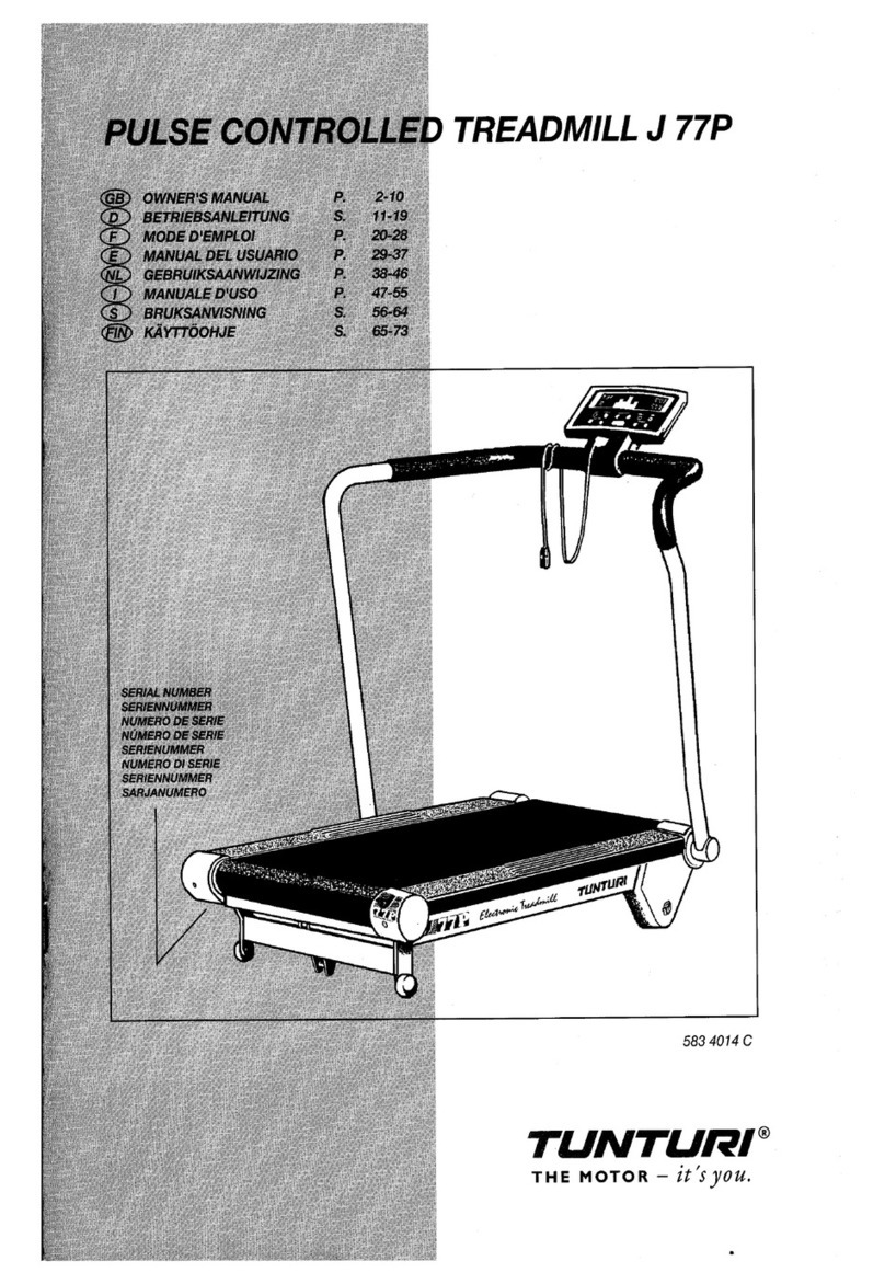 Tunturi J77P owner's manual