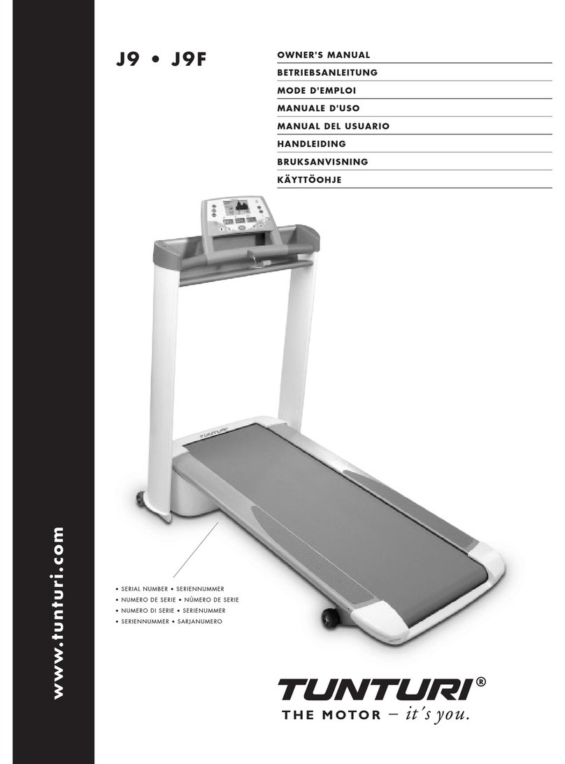Tunturi J9 owner's manual