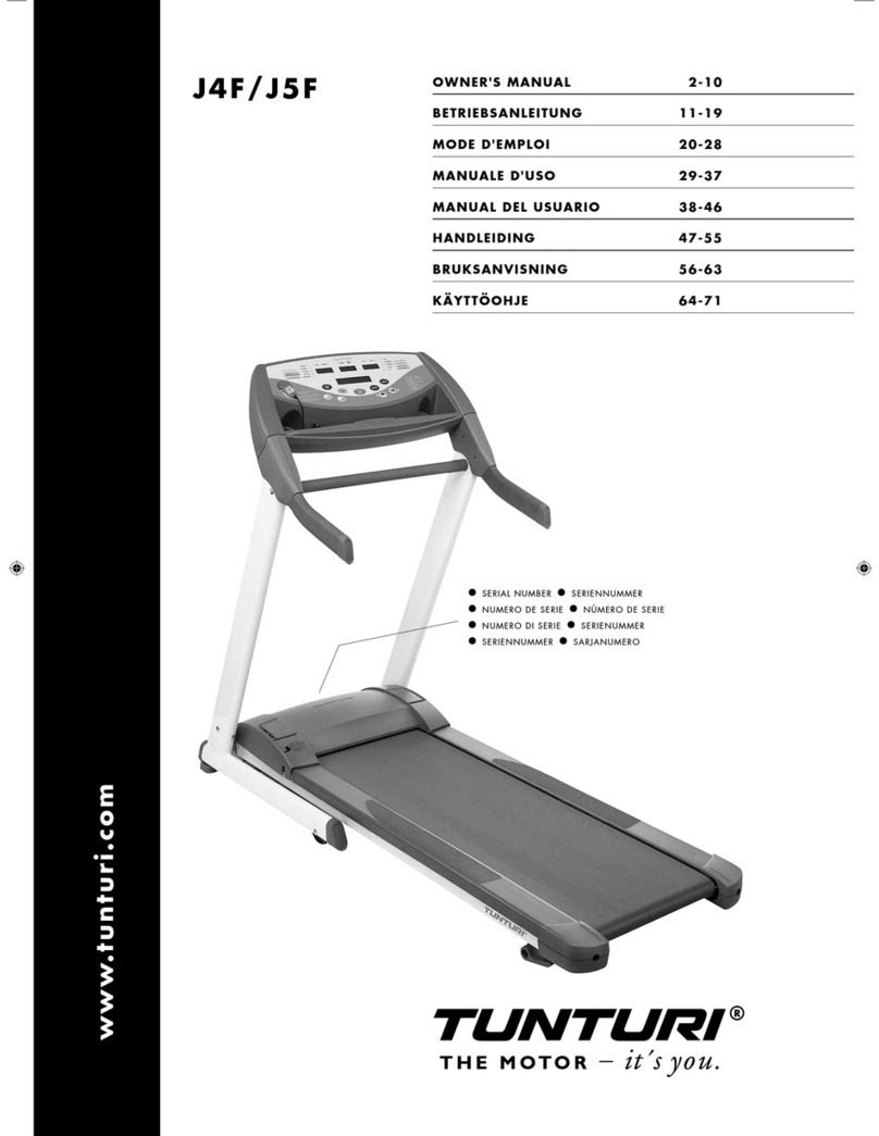 Tunturi J4F owner's manual