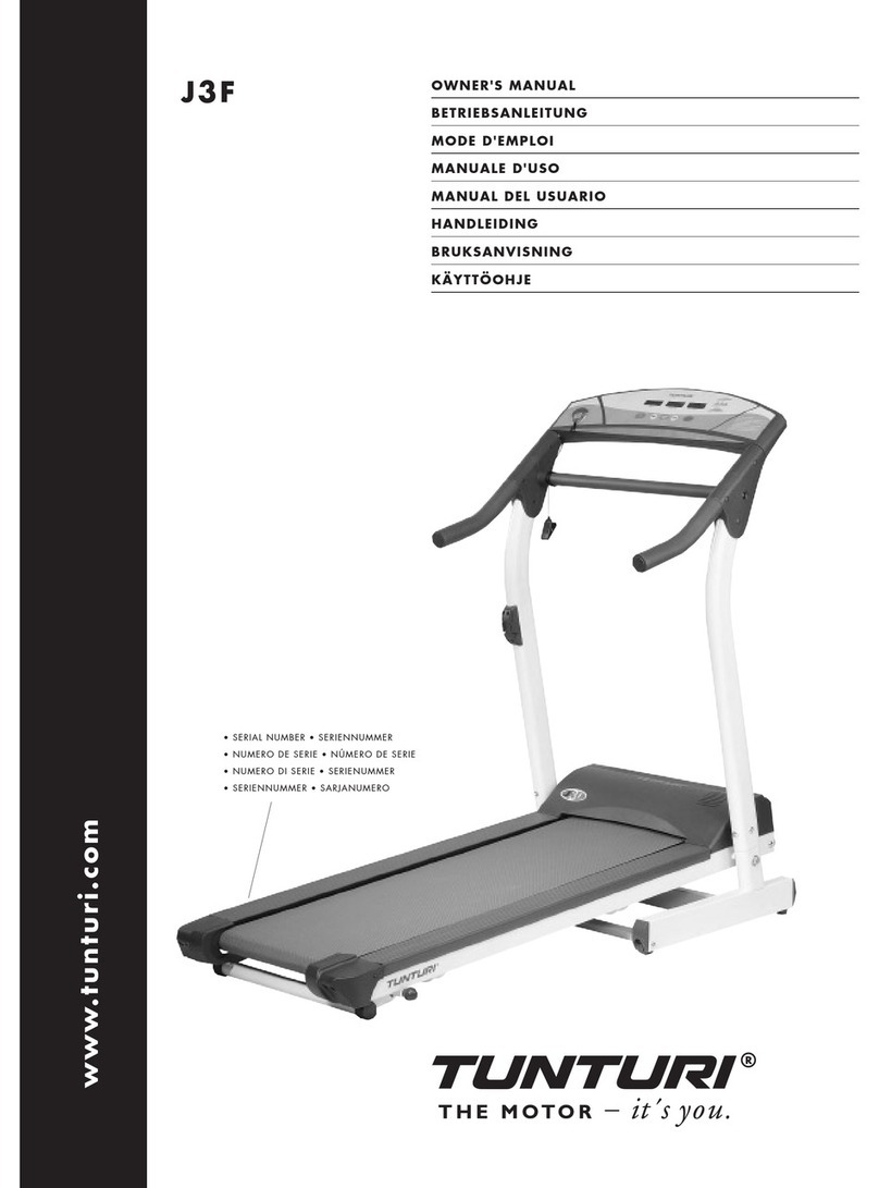 Tunturi J3F owner's manual