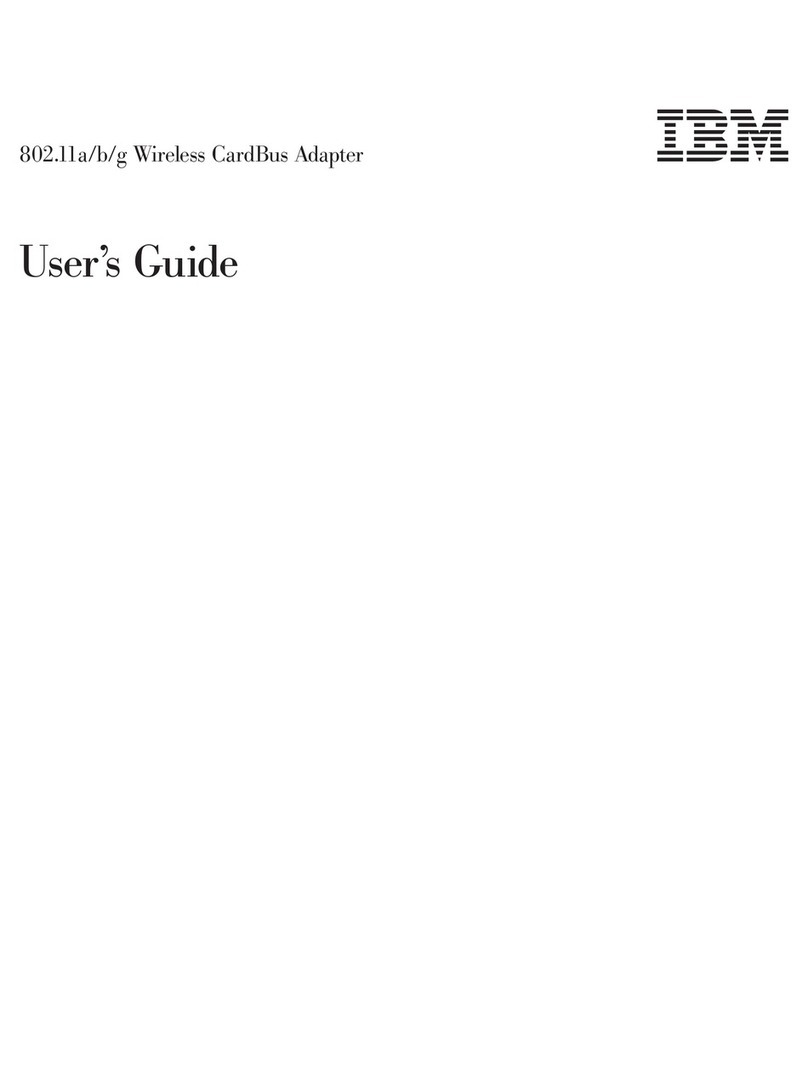 IBM IBM 802.11a/b/g Wireless CardBus Adapter user guide
