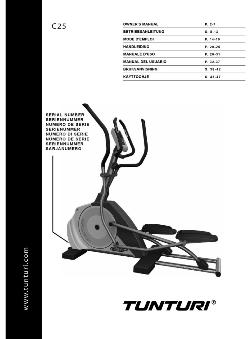 Tunturi C25 owner's manual