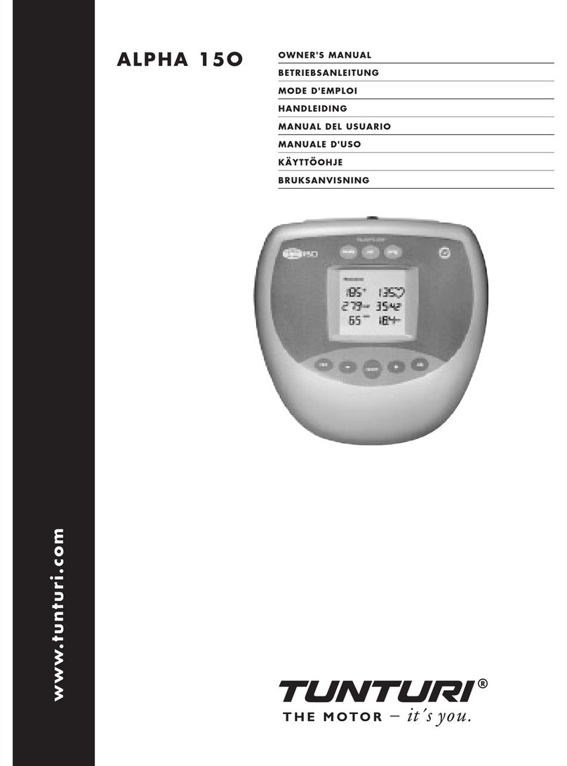 Tunturi ALPHA 15O owner's manual