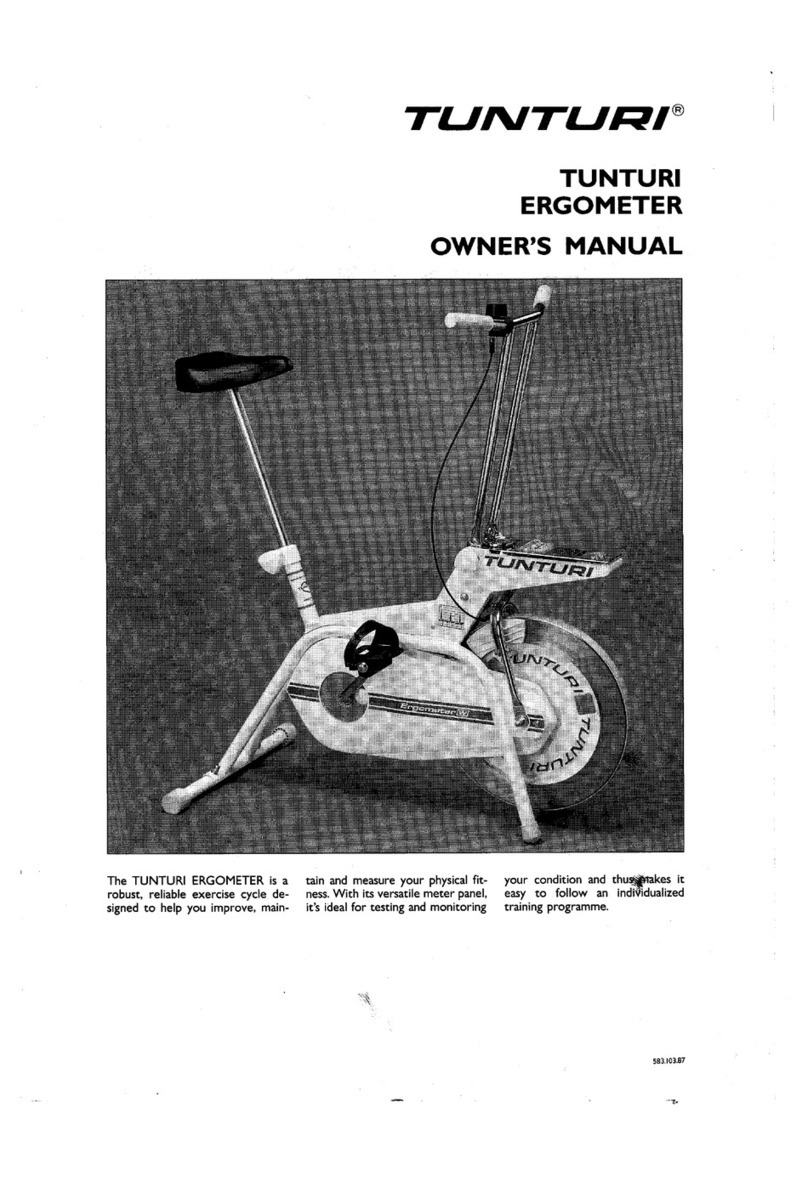 Tunturi W1 owner's manual