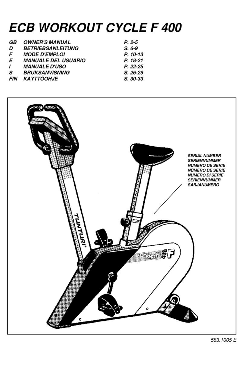 Tunturi F400 owner's manual