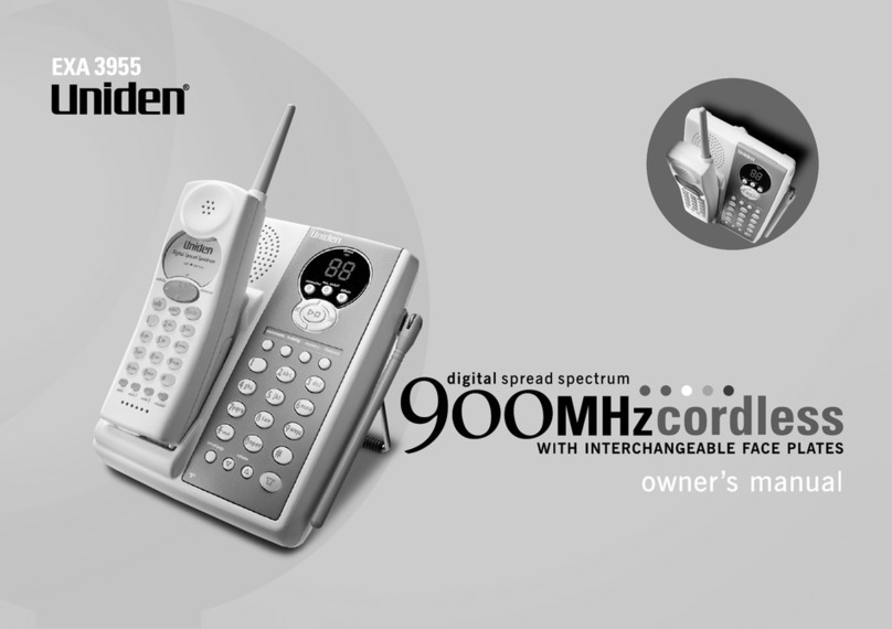 Uniden EXA 3955 User manual