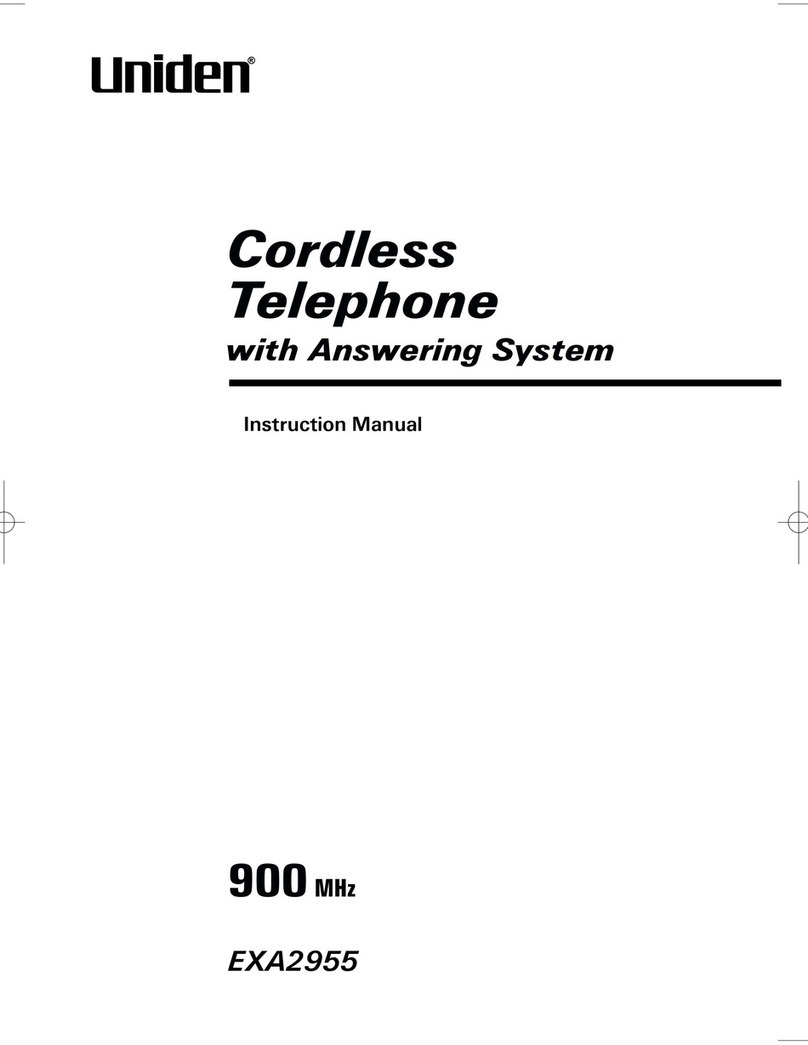 Uniden EXA2955 User manual Uniden EXA2955 User manual