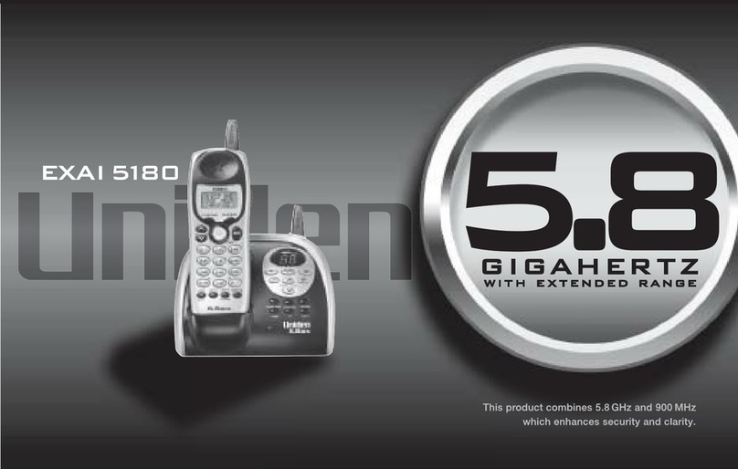 Uniden EXAI 5180 User manual