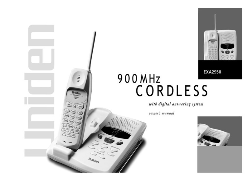 Uniden EXA2950 User manual