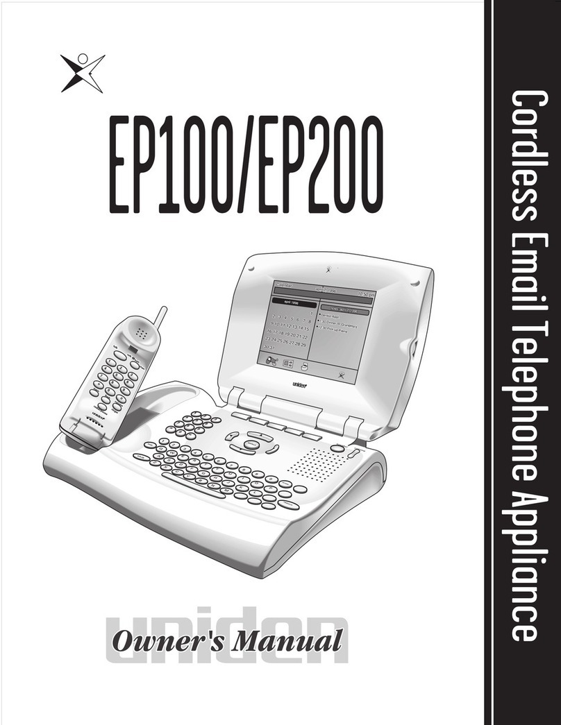 Uniden EP200 User manual