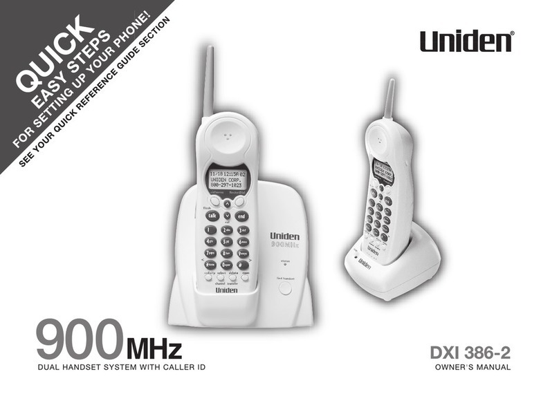 Uniden DXI386 User manual