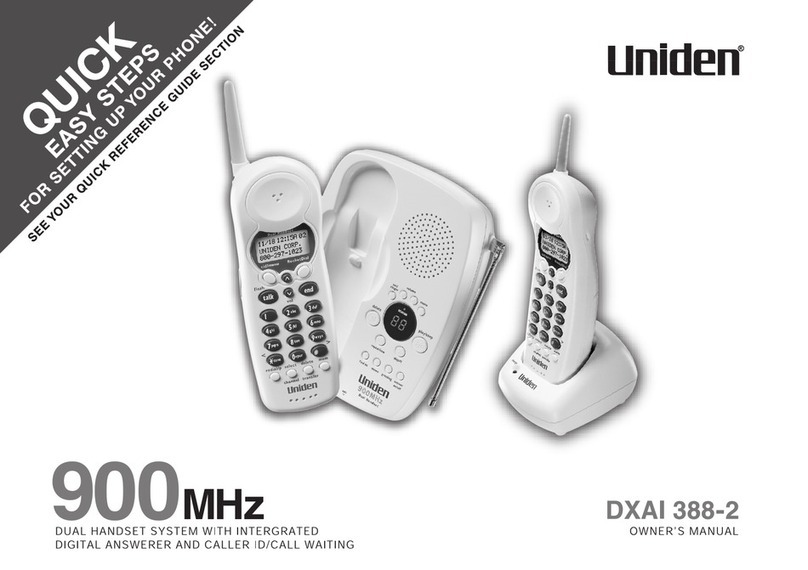 Uniden DXAI388-2 User manual
