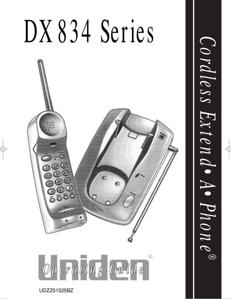 Uniden DX 834 Series User manual